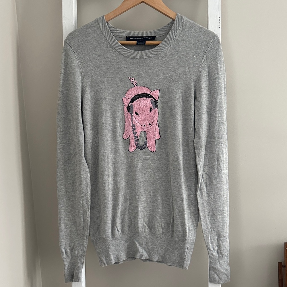 French Connection DJ Piggy Sweater